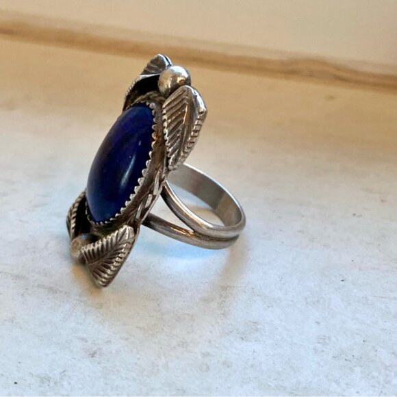 sterling lapis ring - Picture 11 of 15